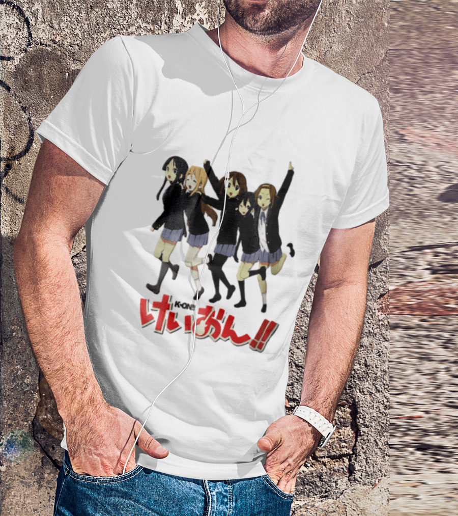 K On Five Anime Girls Jumping Together T-Shirt