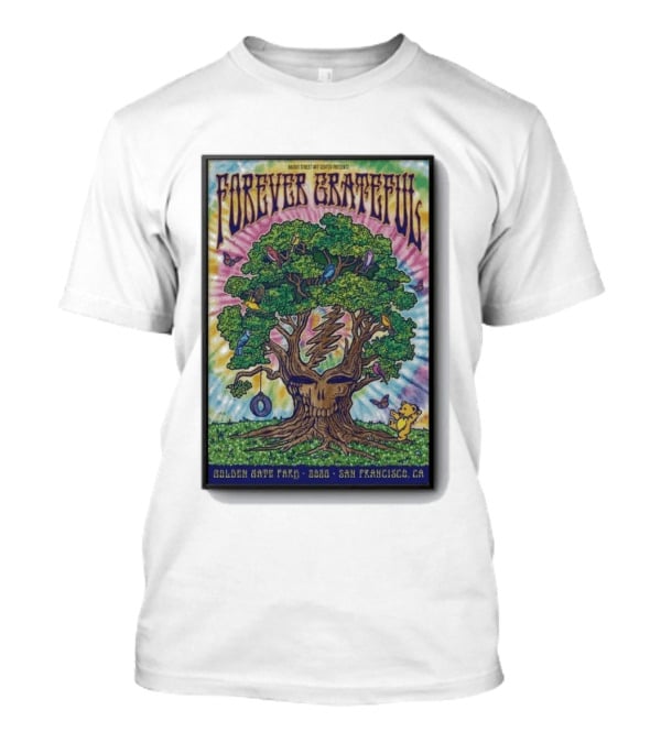 Forever Grateful Rainbow Tree Golden Gate Park 2026 San Francisco T-Shirt