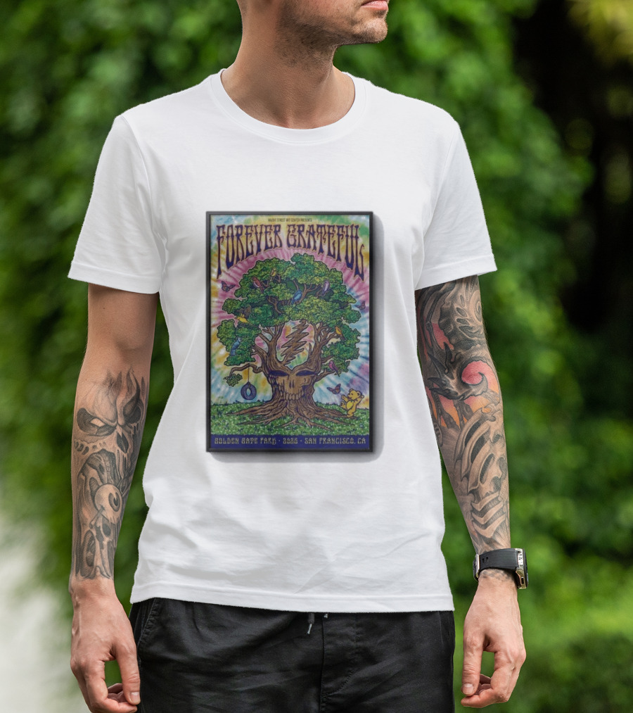 Forever Grateful Rainbow Tree Golden Gate Park 2026 San Francisco T-Shirt
