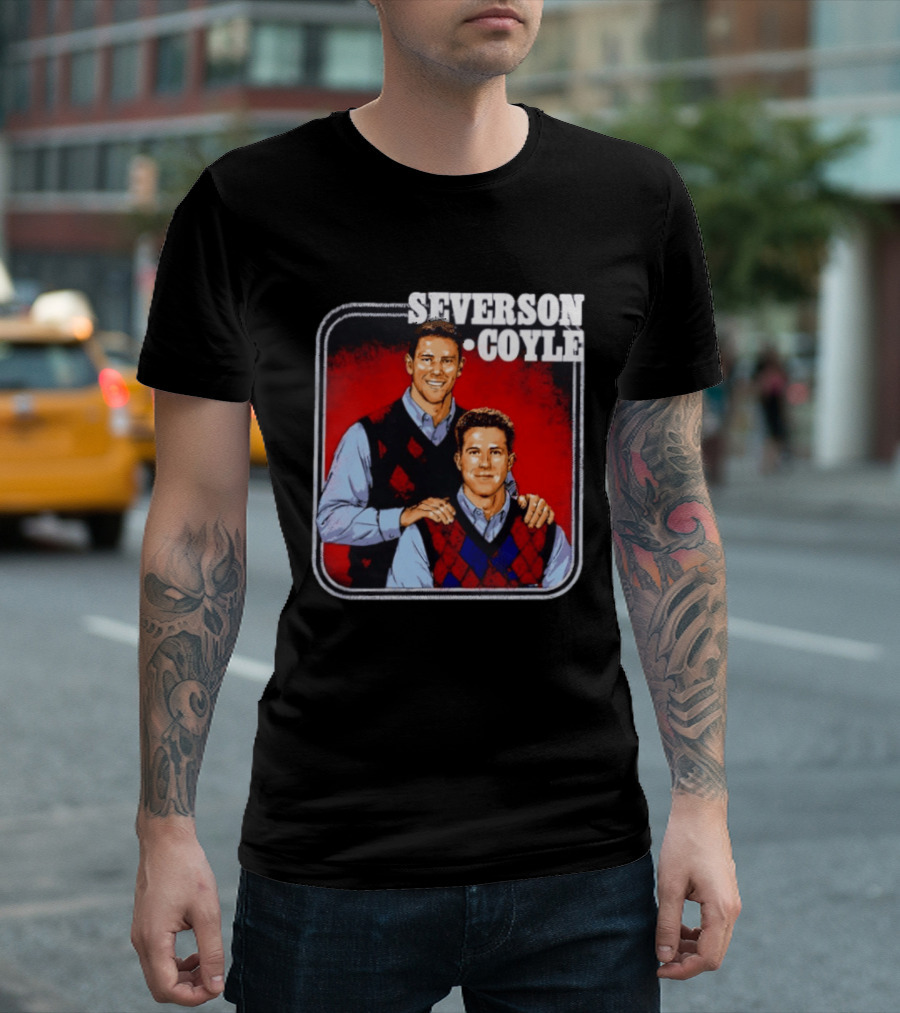 Severson Coyle Columbus Blue Jackets Step Brothers T-Shirt