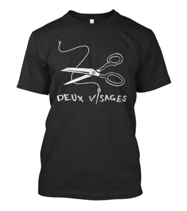 Deux Visages Scissors Vintage Sketch T-Shirt
