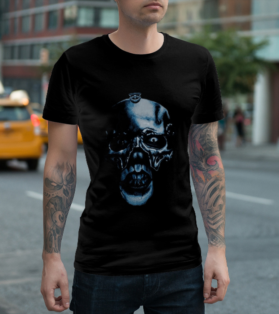 Impericon Ghost Skull Face Creepy Horror Teef T-Shirt