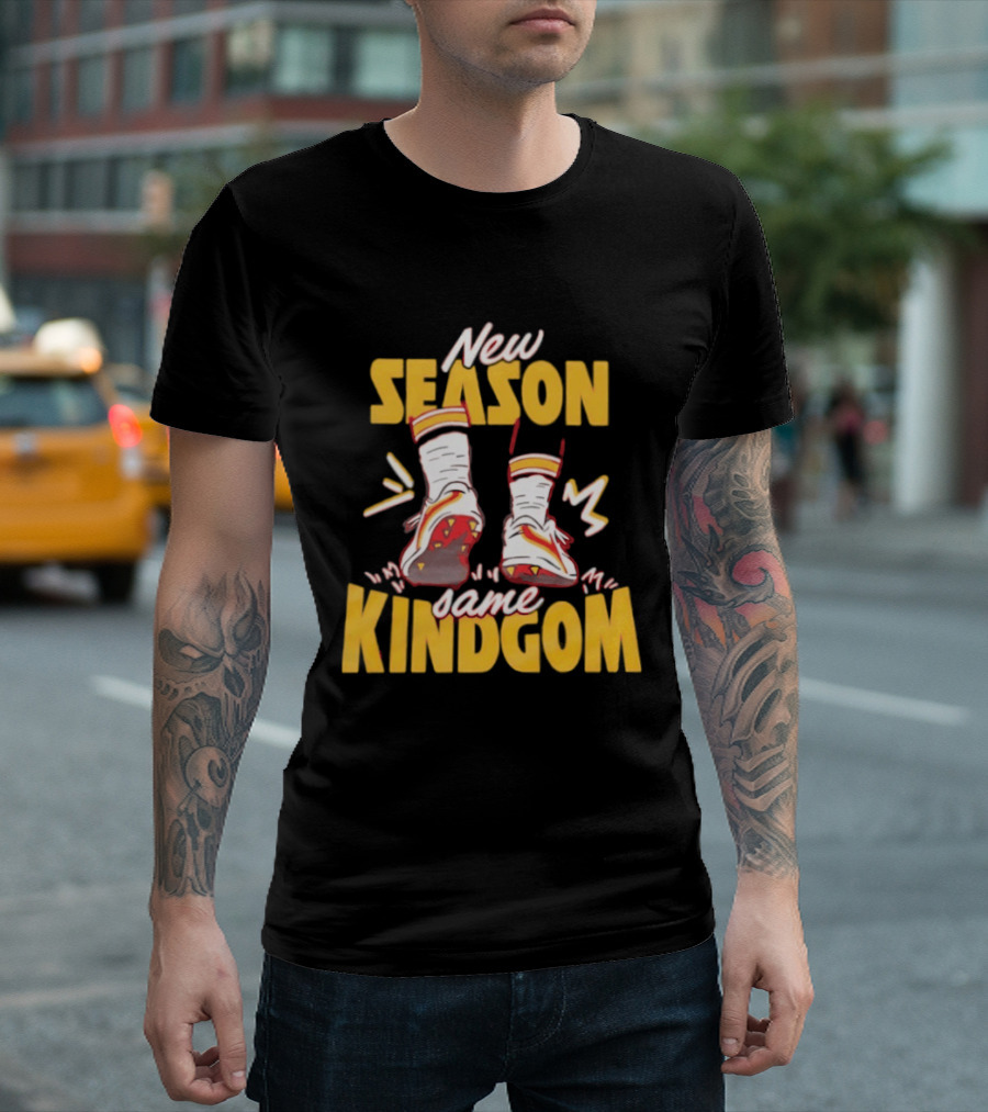 New Season Same Kingdom Kansas City Chiefs Socks And Cleats T-Shirt