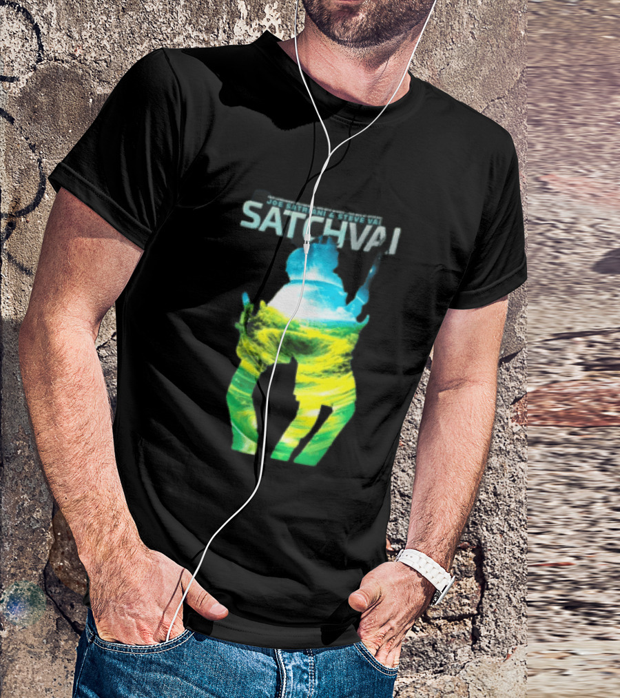 Joe Satriani Steve Vai Satch Vai Legendary Guitarists The Sea Of Emotion T-Shirt