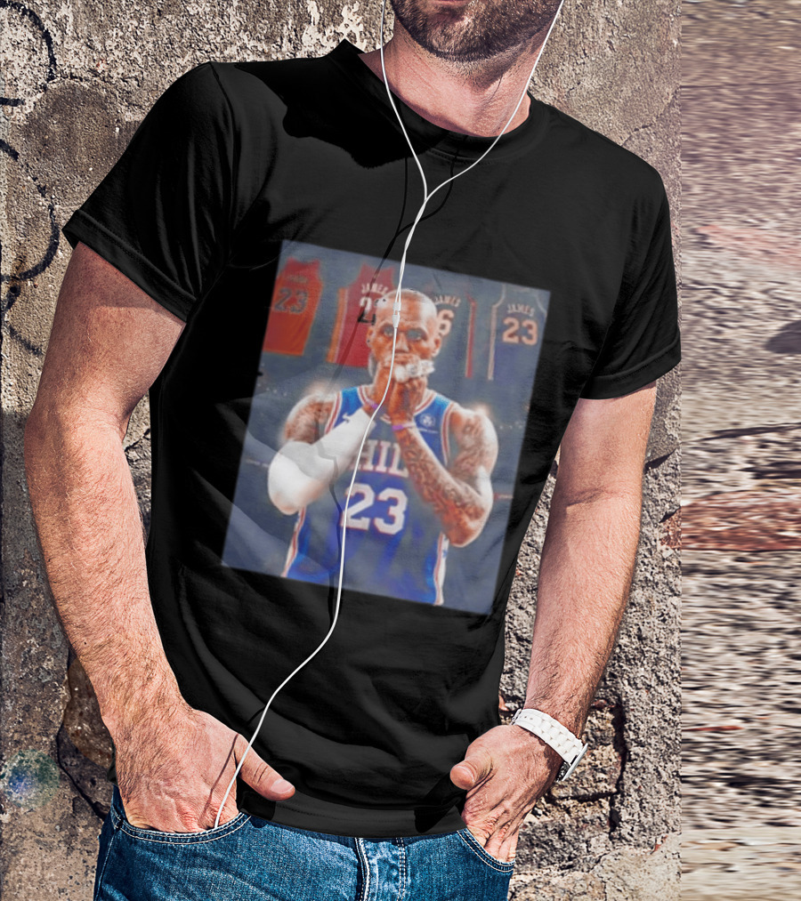 LeBron James Rings Los Angeles Lakers 23 Jerseys 76ers 23 T-Shirt