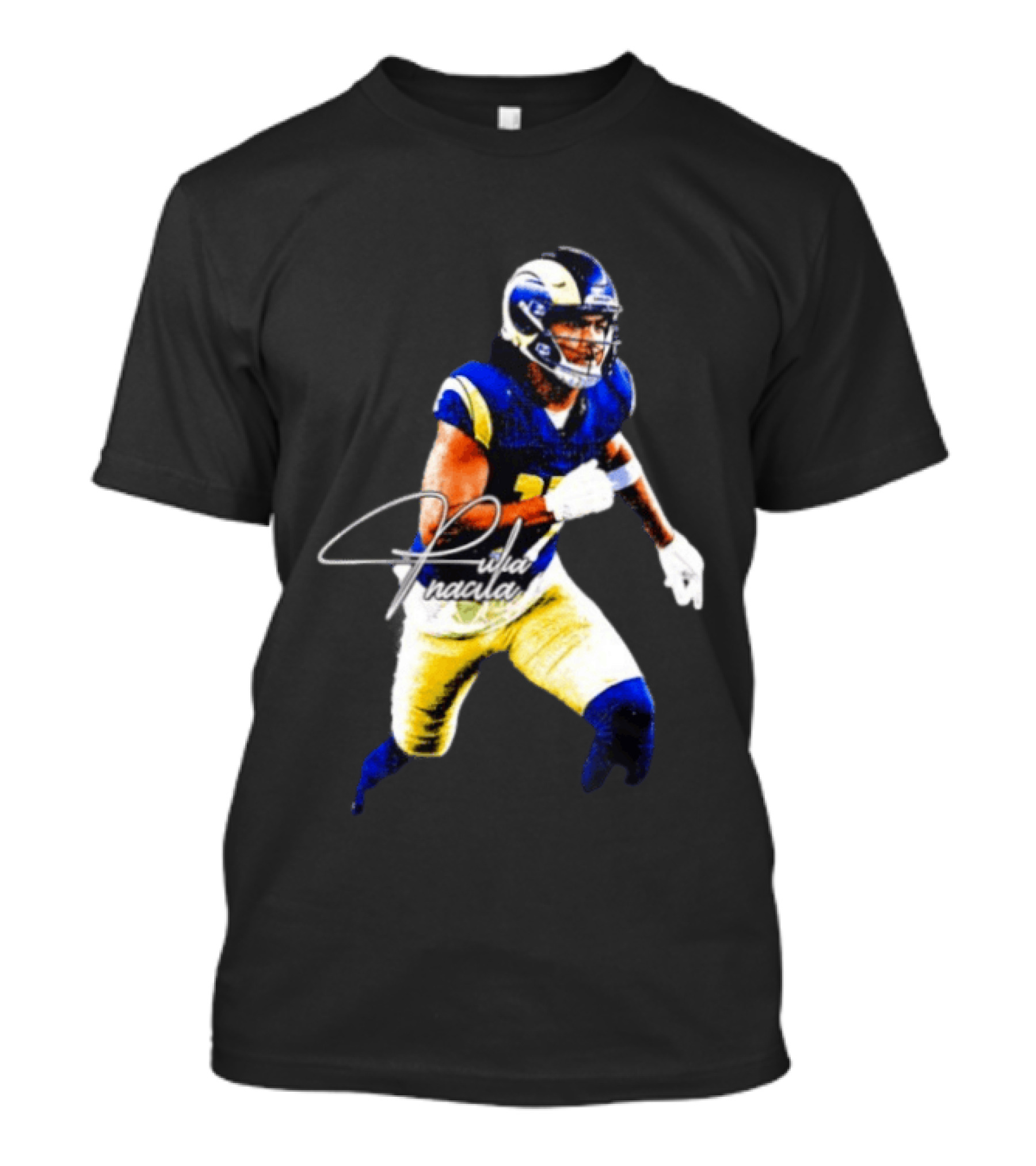 Puka Nacua Los Angeles Rams Player Signature NFL Football T-Shirt