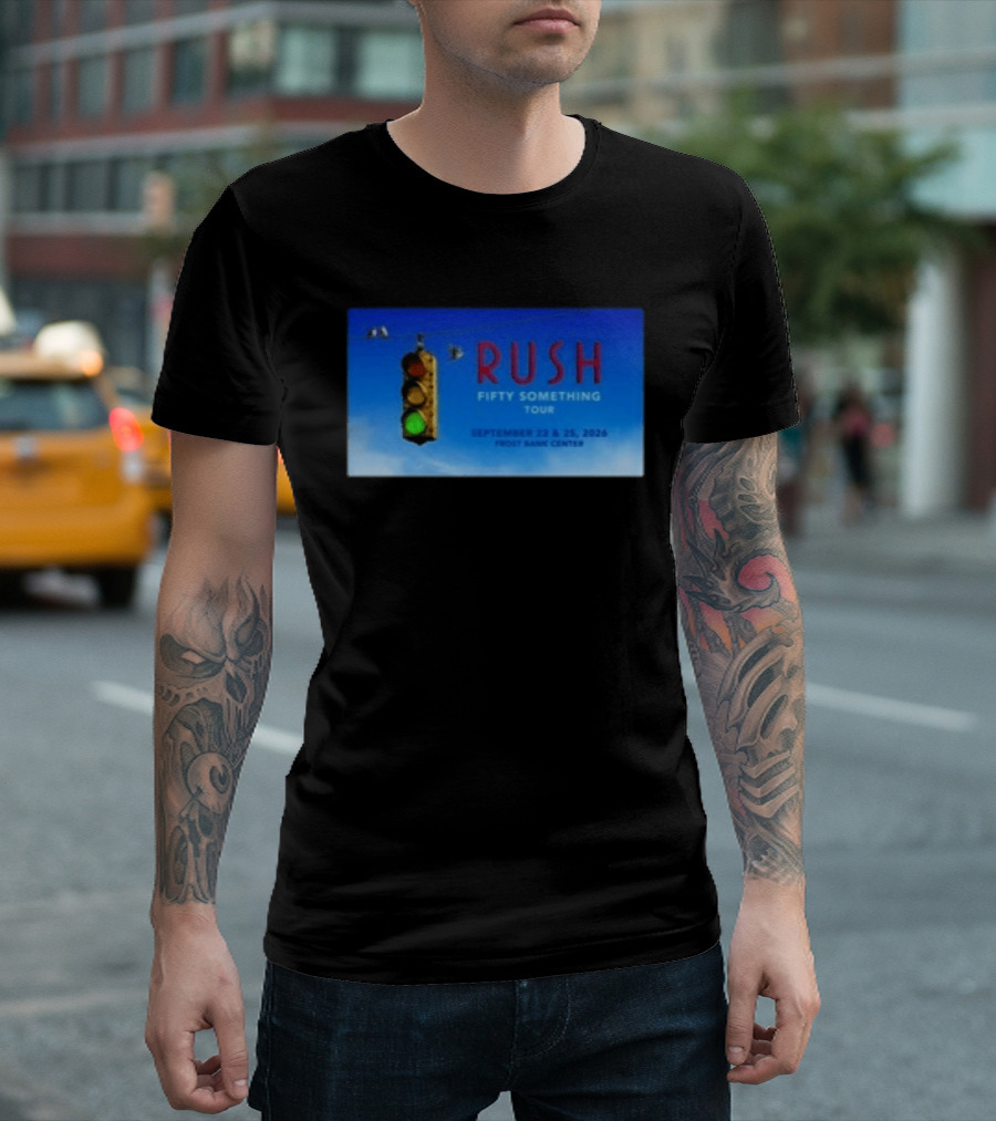Rush Fifty Something Tour San Antonio TX September 23 25 2026 Frost Bank Center Concert T-Shirt