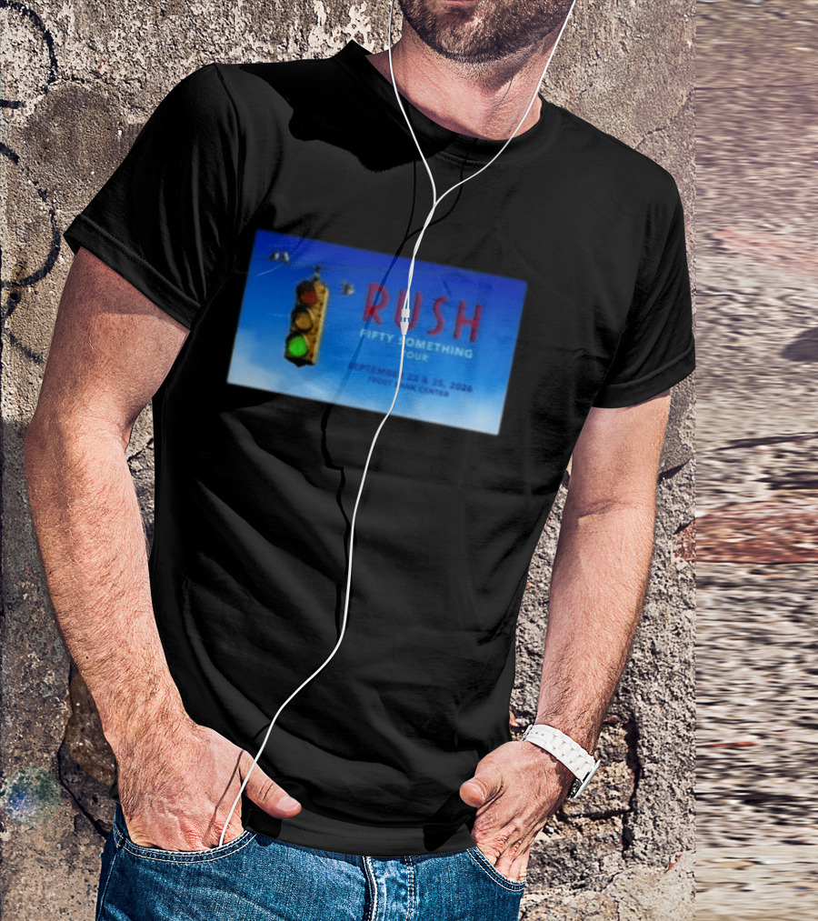Rush Fifty Something Tour San Antonio TX September 23 25 2026 Frost Bank Center Concert T-Shirt