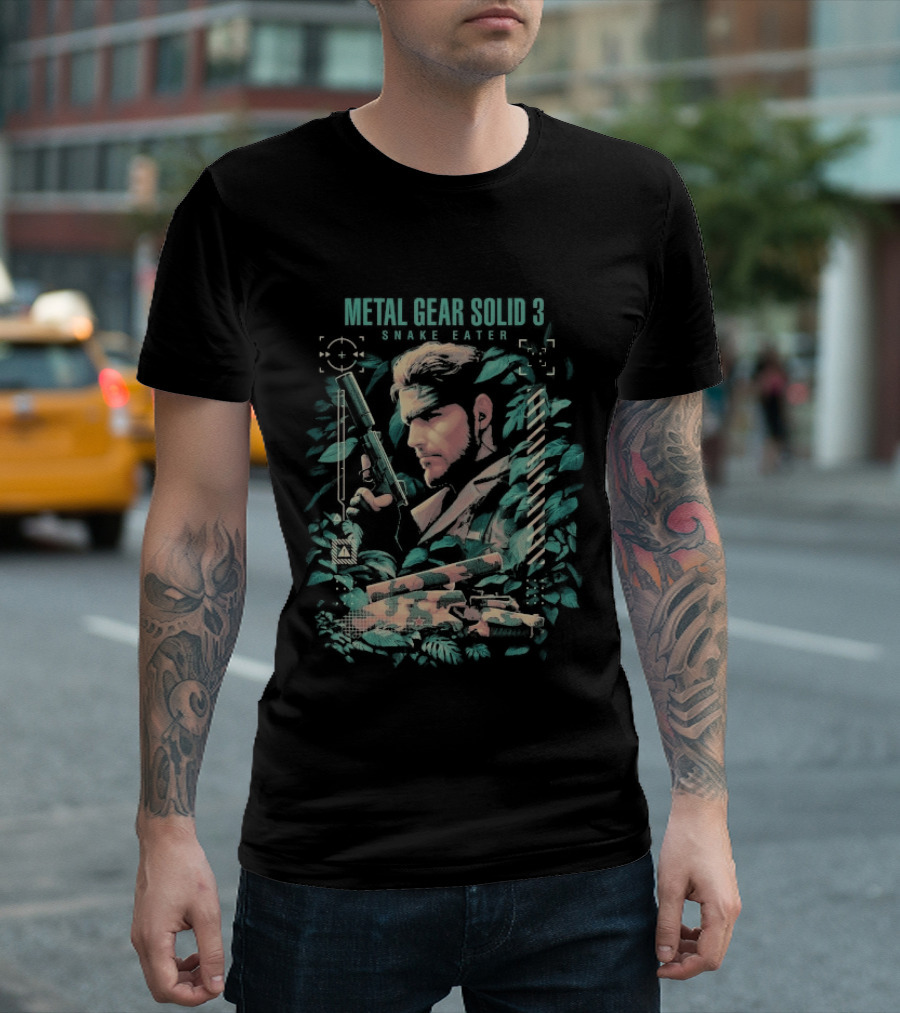 Metal Gear Solid 3 Snake Eater Vintage Camouflage T-Shirt