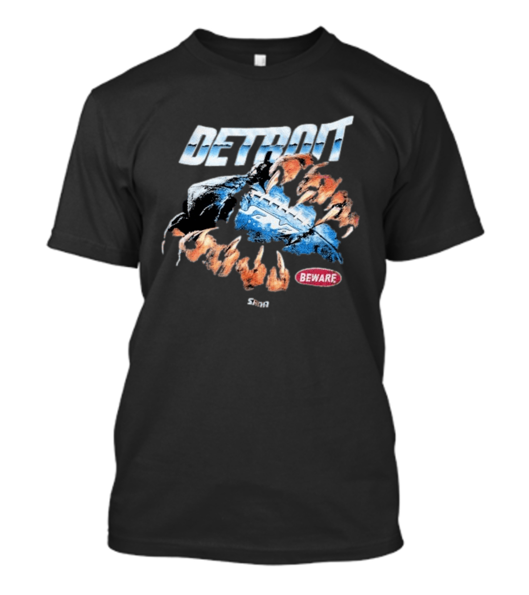 Sana Detroit Beware Football Claws T-Shirt