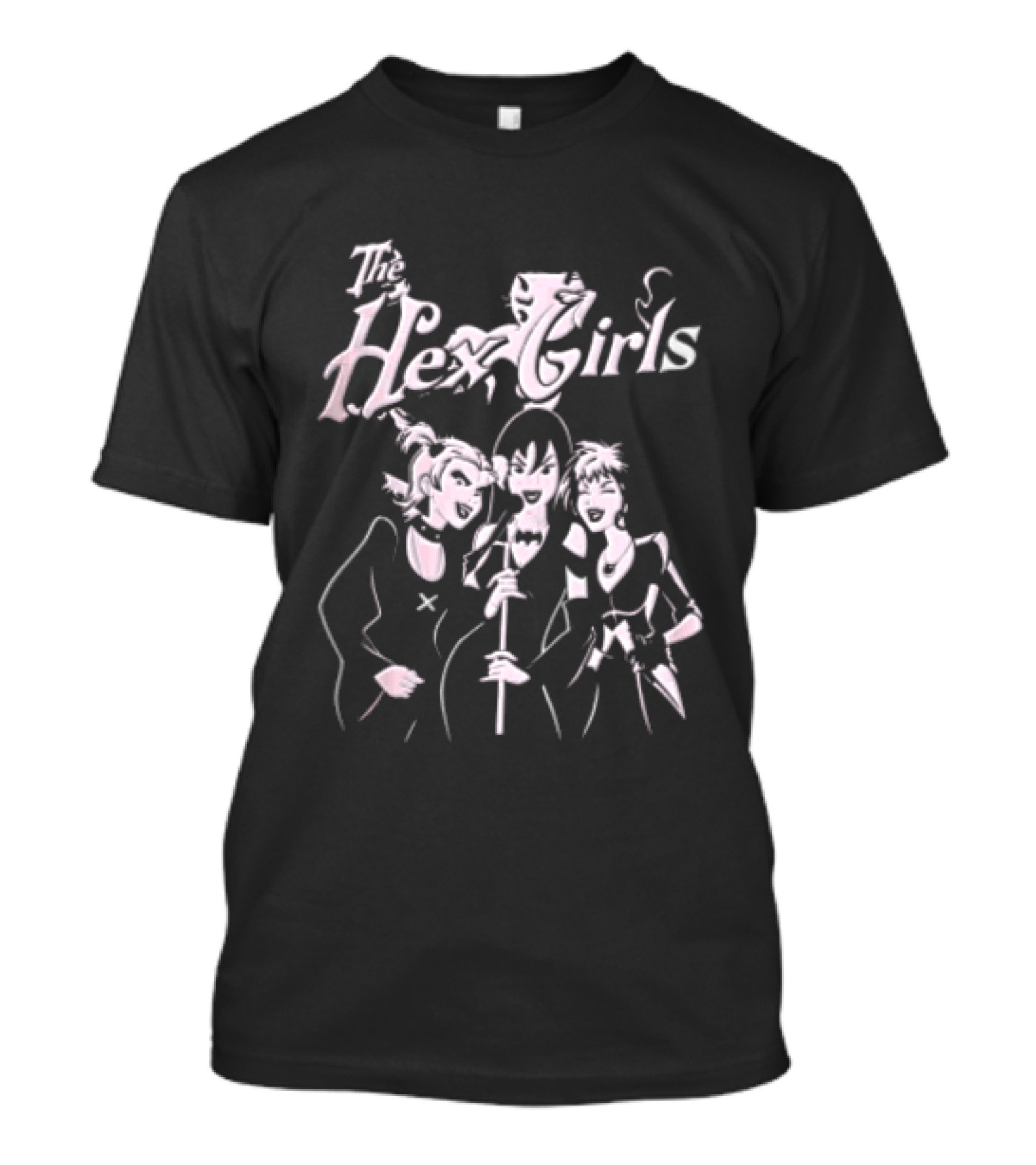 The Hex Girls Three Vocals Scooby Doo Style Cartoon Microphones T-Shirt