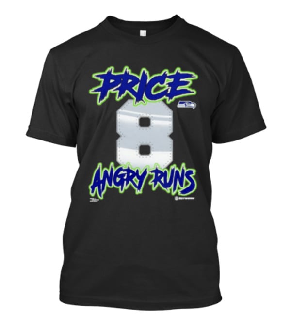 Seattle Seahawks Price 8 Angry Runs 2026 T-Shirt