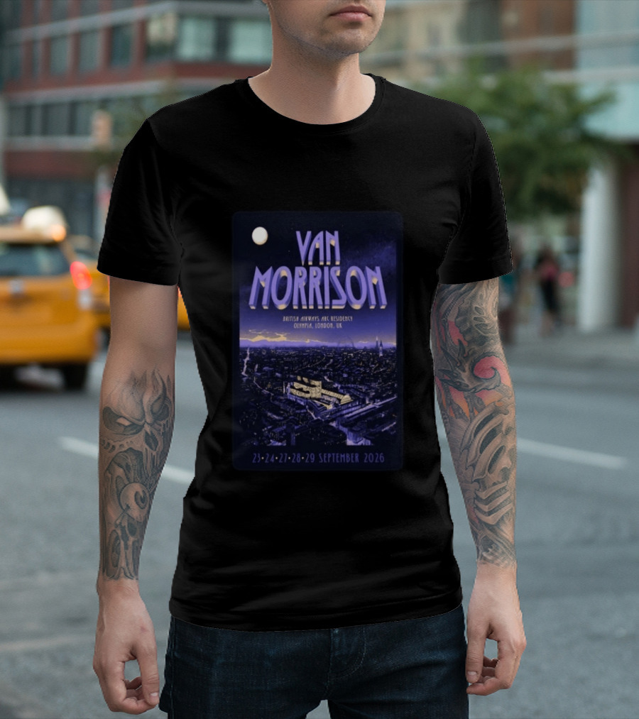 Van Morrison British Airways ARC Residency Olympia London UK September 23 29 2026 T-Shirt