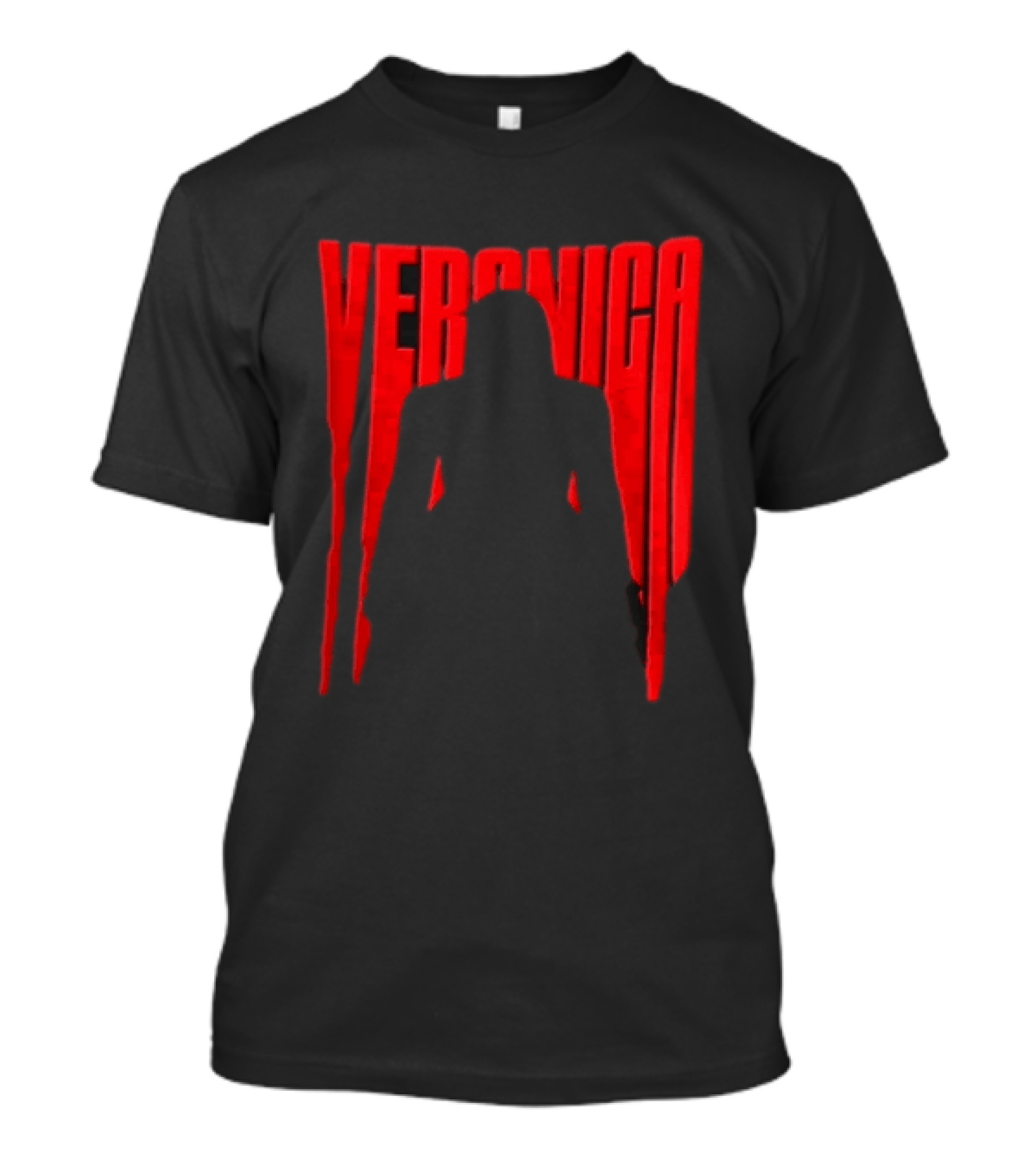 Veronica Red Dripping Font T-Shirt