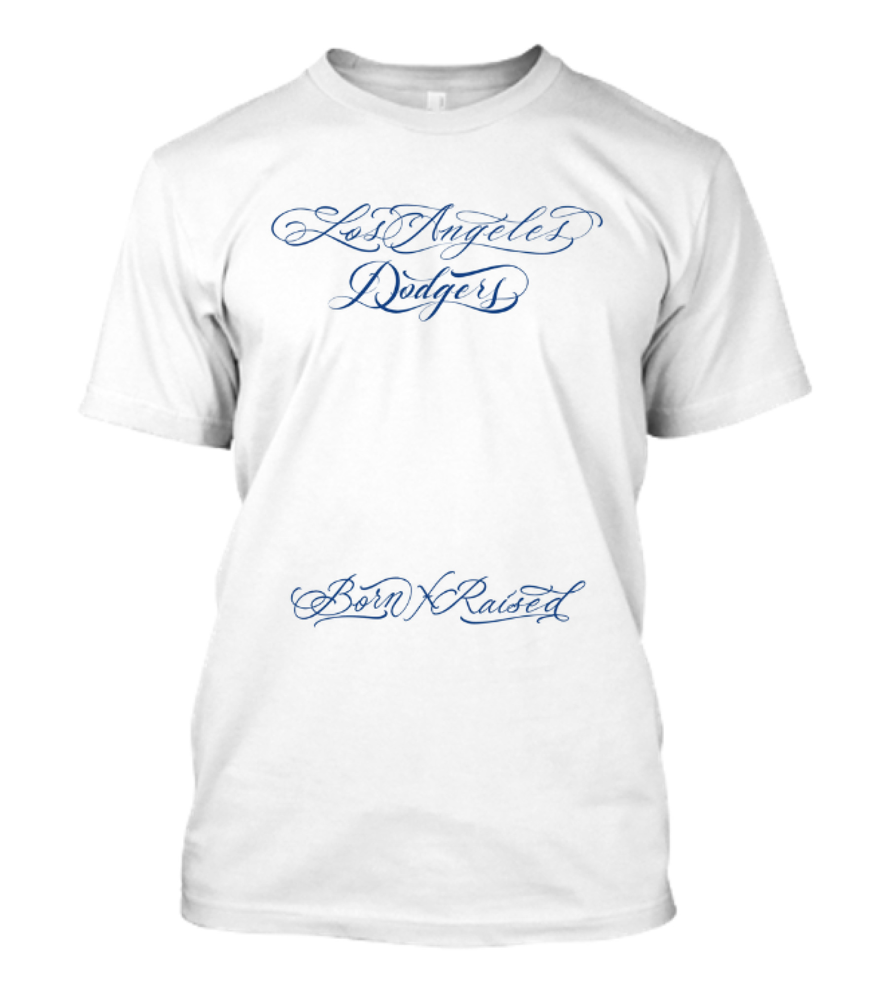 Los Angeles Dodgers Born X Raised Fine Line White T-Shirt
