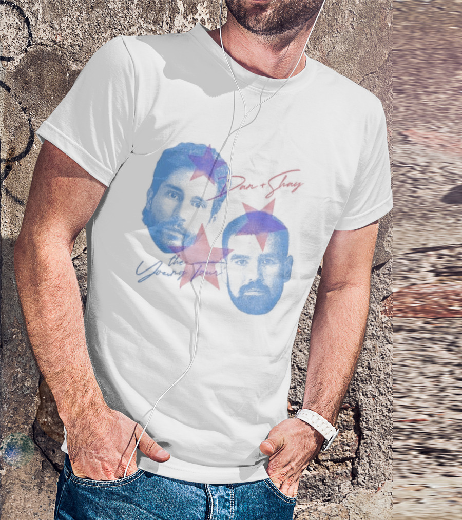 Dan And Shay The Young Tour Crewneck Stars Faces T-Shirt