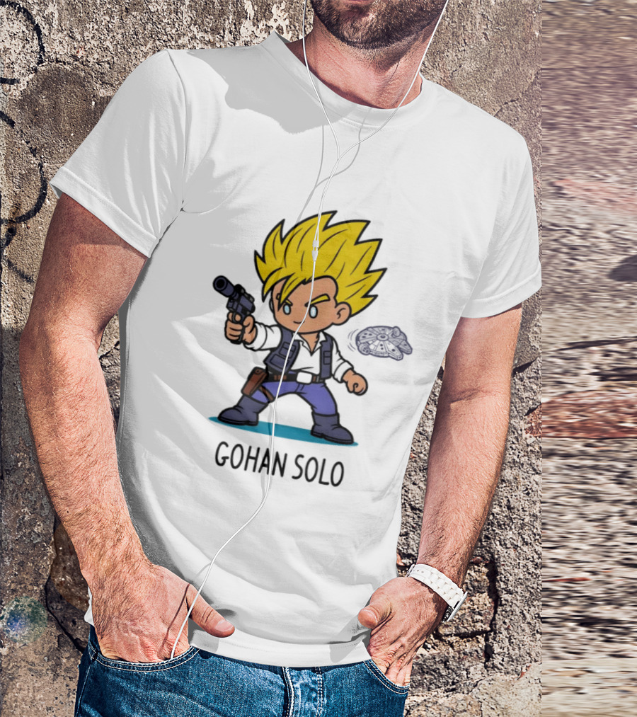 Gohan Solo Star Wars Dragon Ball Z Mashup Super Saiyan T-Shirt