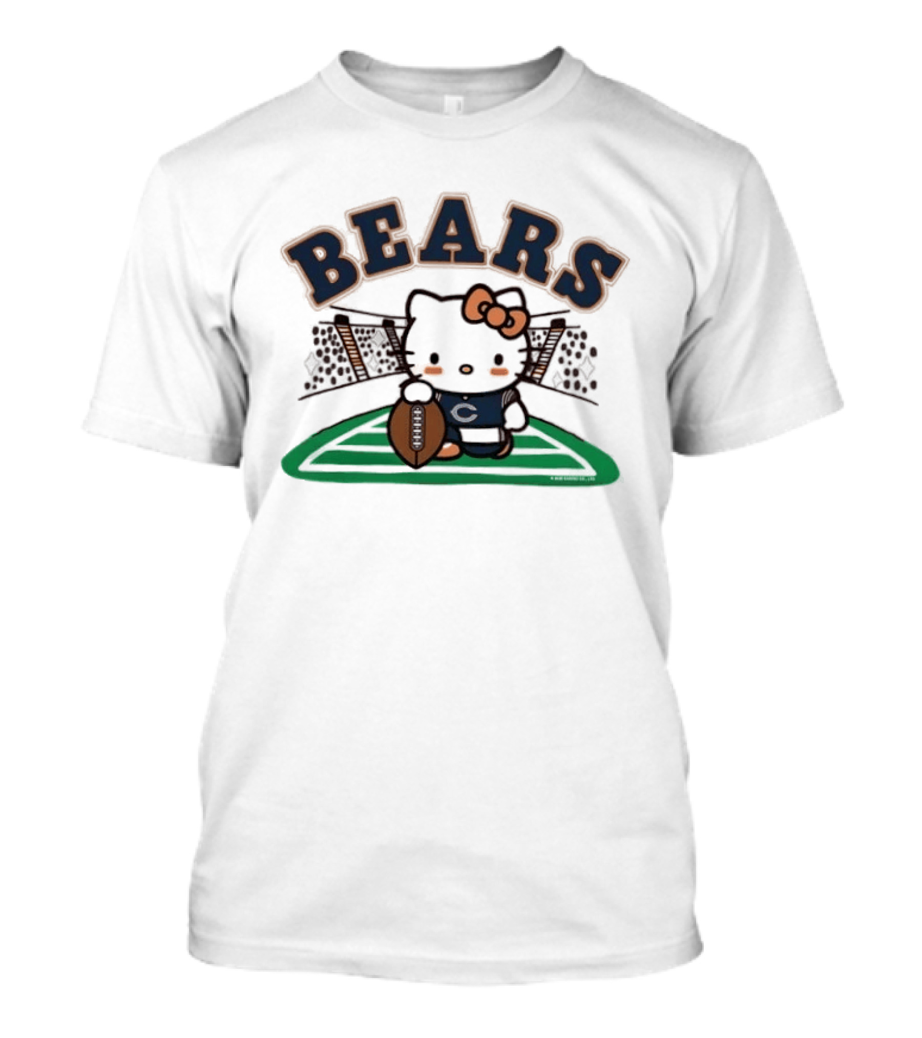 Hello Kitty Bears Football Collaboration Cartoon T-Shirt