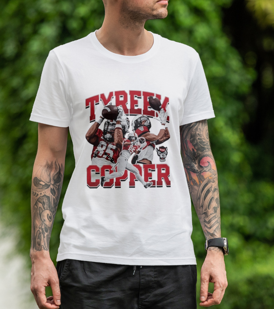 Tyreek Copper NC State Wolfpack Football Collage T-Shirt