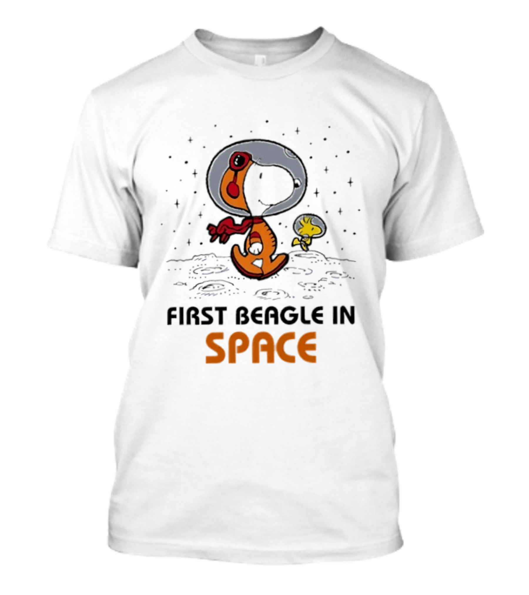 Snoopy And Woodstock First Beagle In Space Lunar Adventure T-Shirt