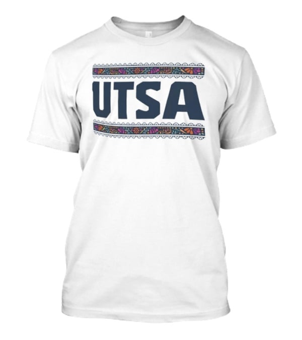 UTSA Hispanic Heritage Folk Roadrunners Floral Motif T-Shirt