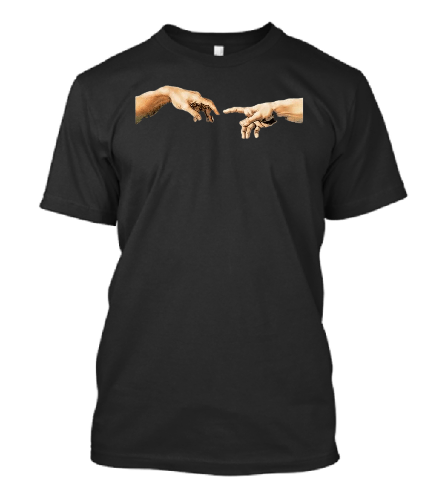 Michelangelo The Creation Of Adam Hands Gesture Renaissance T-Shirt