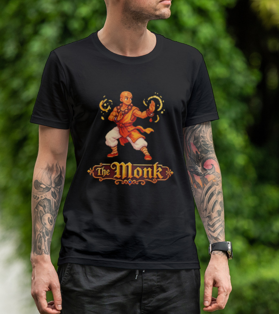 The Monk 16 Bit Retro Game T-Shirt