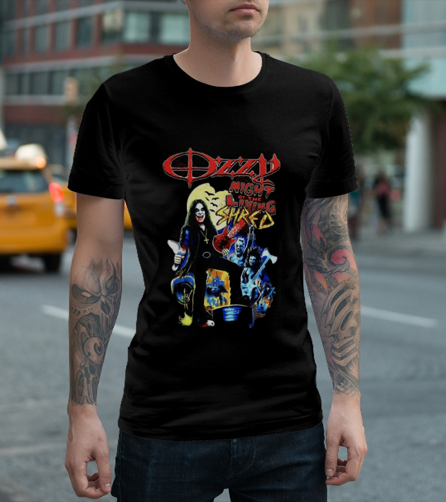 Ozzy Night Of The Living Shred Black T-Shirt