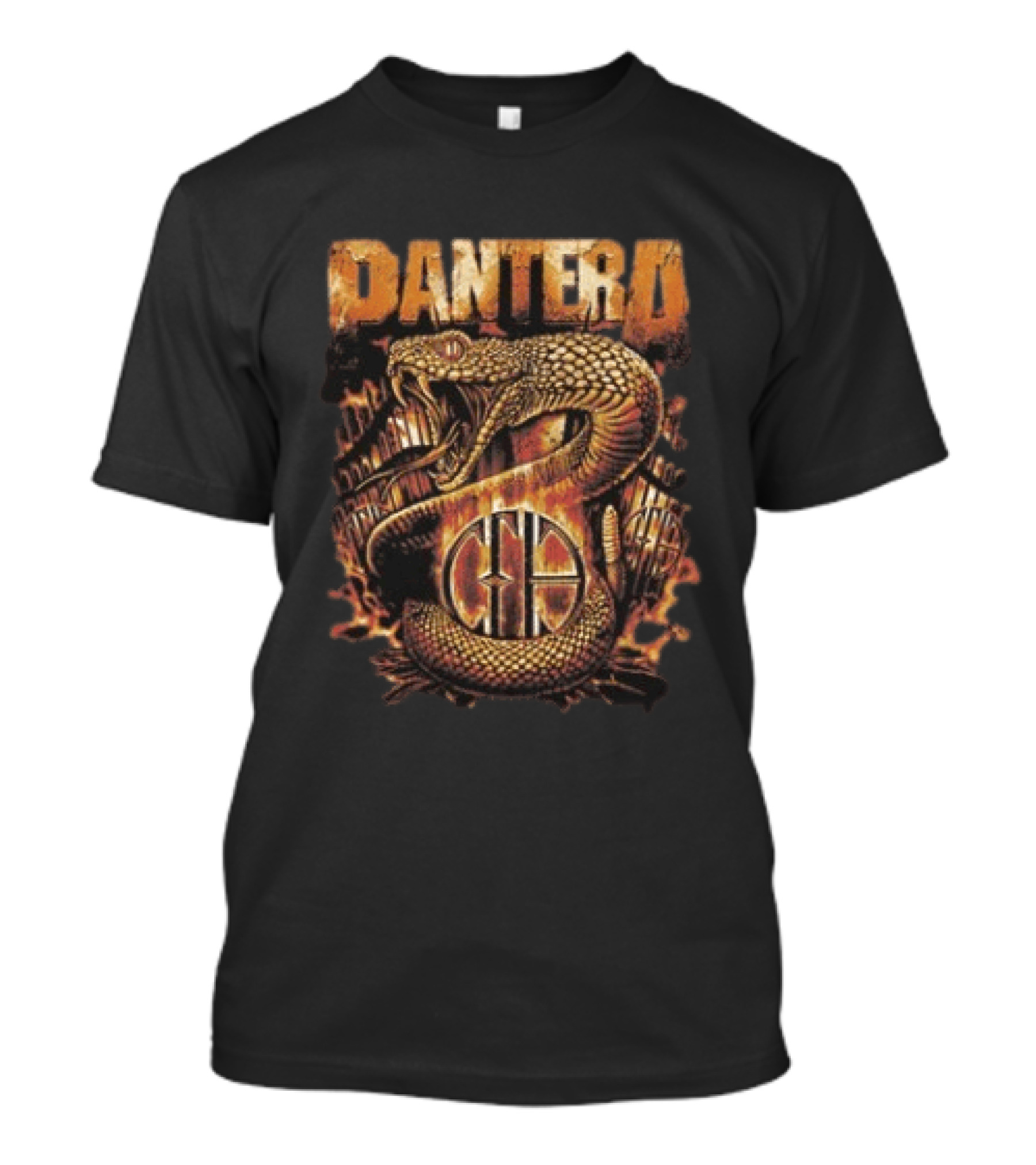 Pantera World Domination Tour 1999 Snake Artwork Heavy Metal Band Merch T-Shirt