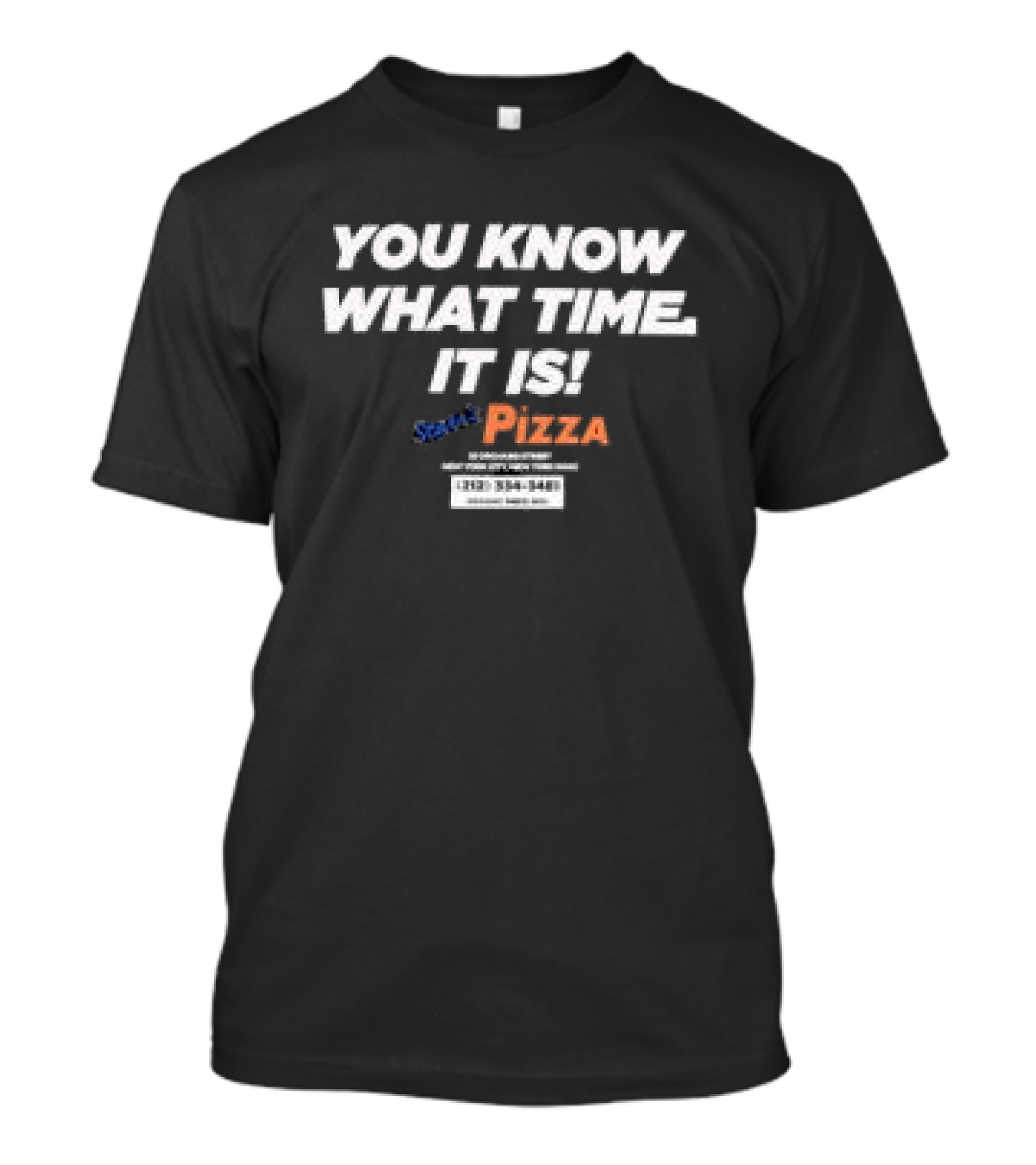 Scarr's Pizza You Know What Time It Is New York City Celebrating 10 Years T-Shirt
