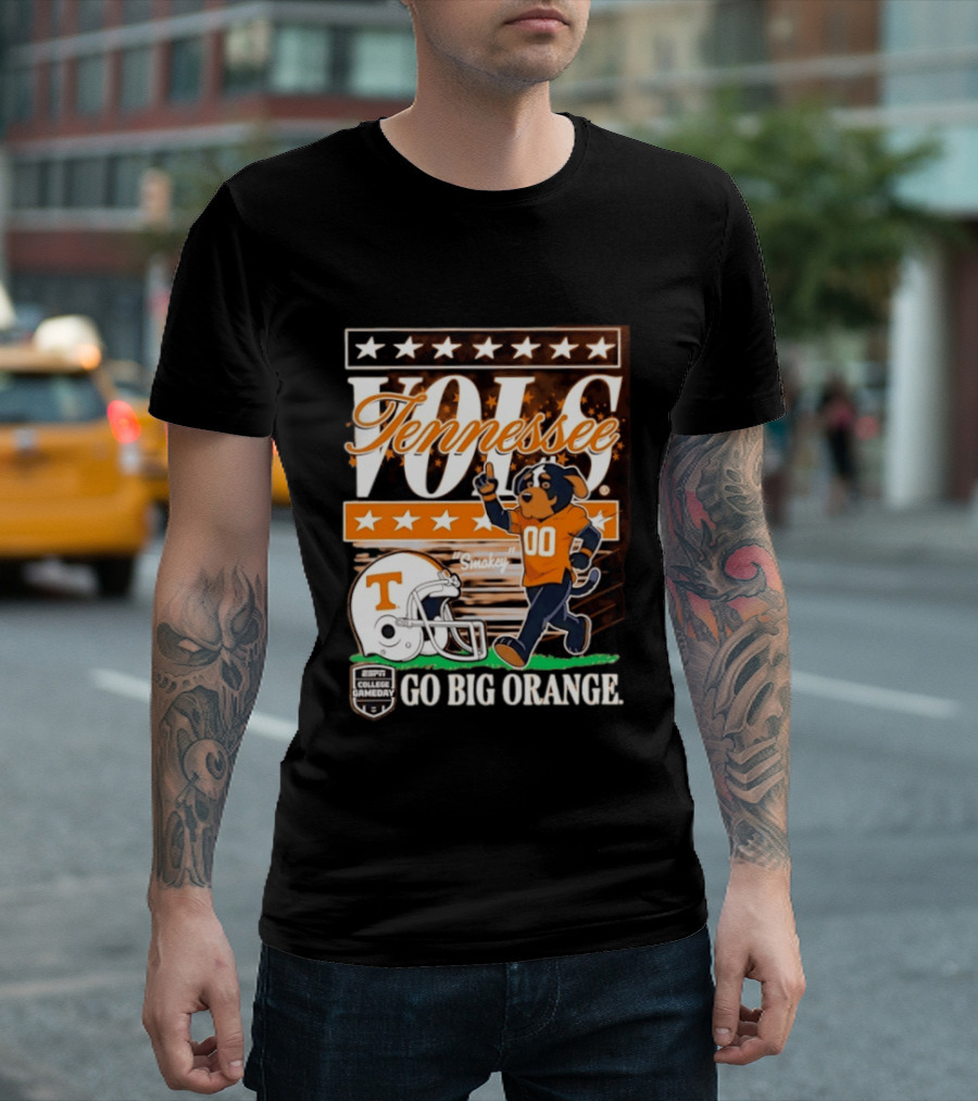 Tennessee Vols Smokey Go Big Orange ESPN College Gameday T-Shirt