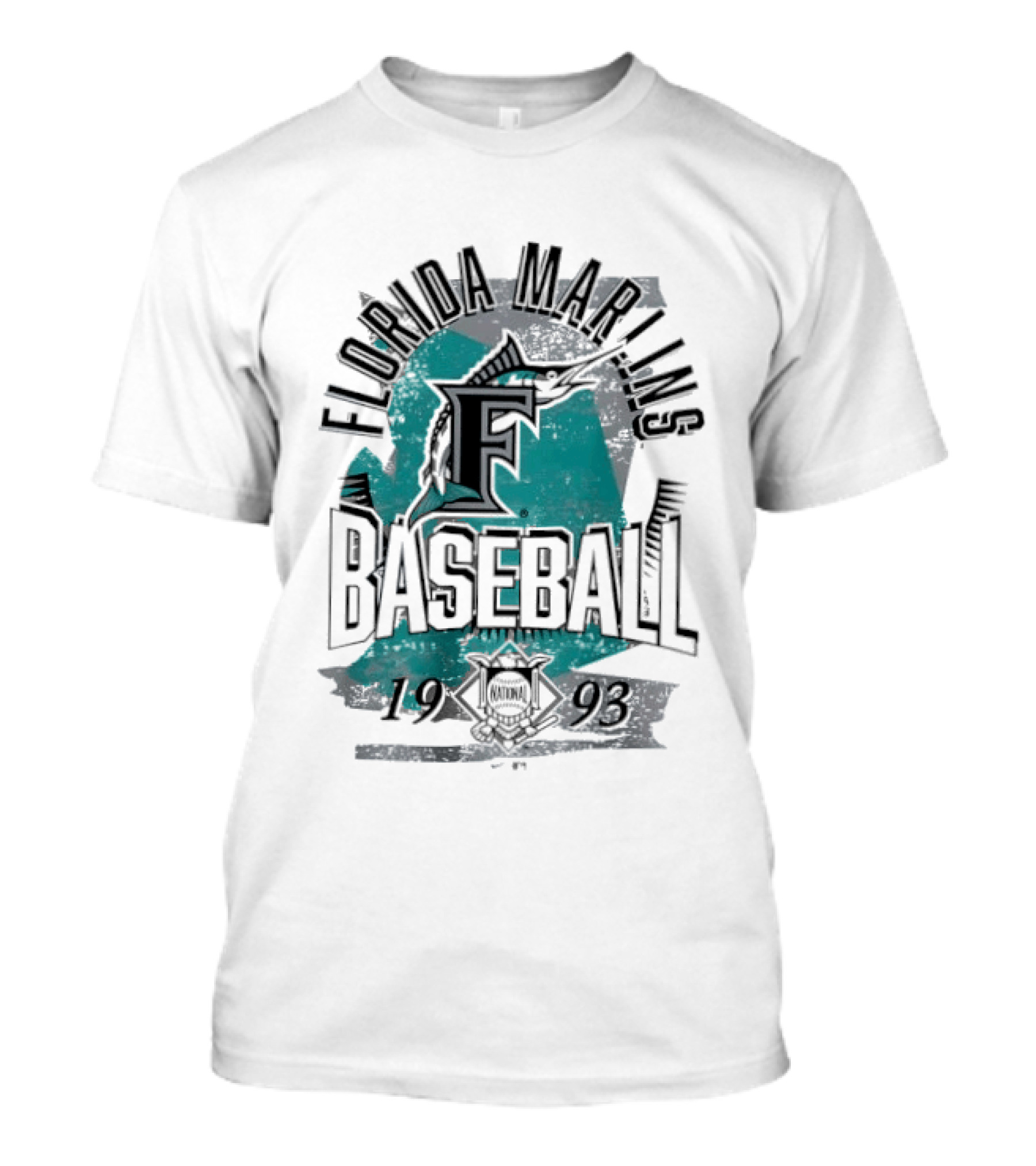 Florida Marlins Baseball 1993 National League T-Shirt