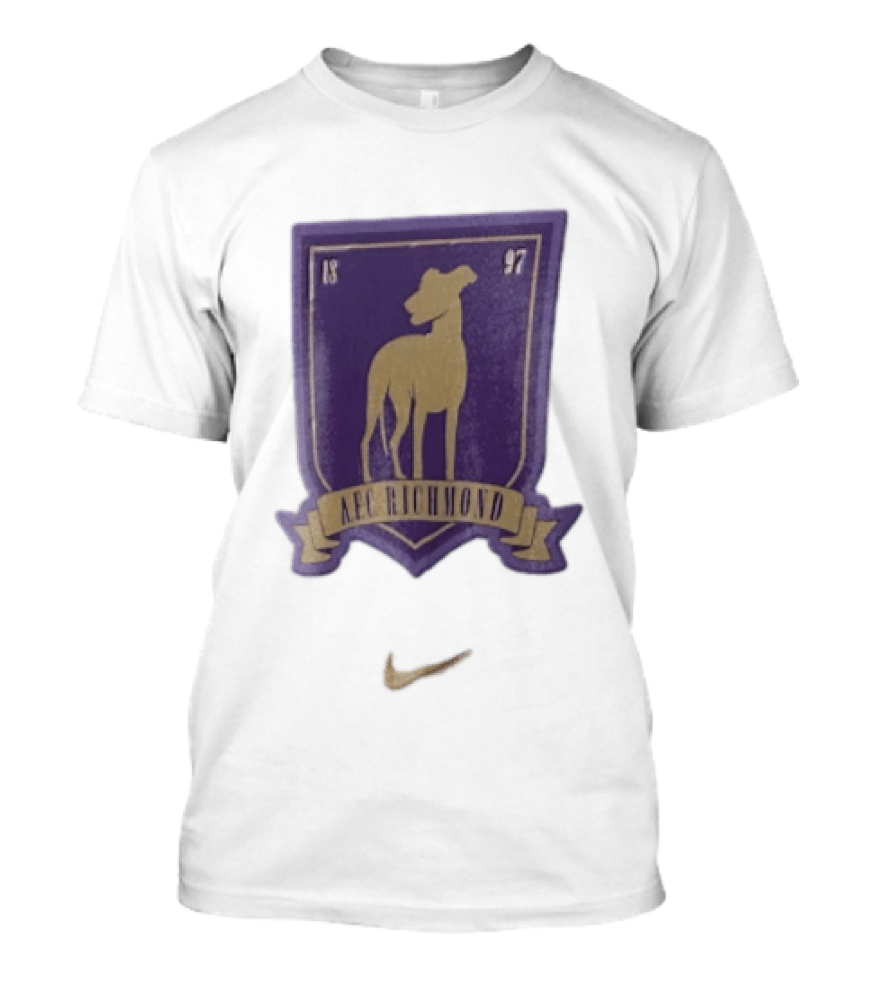 AFC Richmond Greyhound Dog Shield 1897 T-Shirt