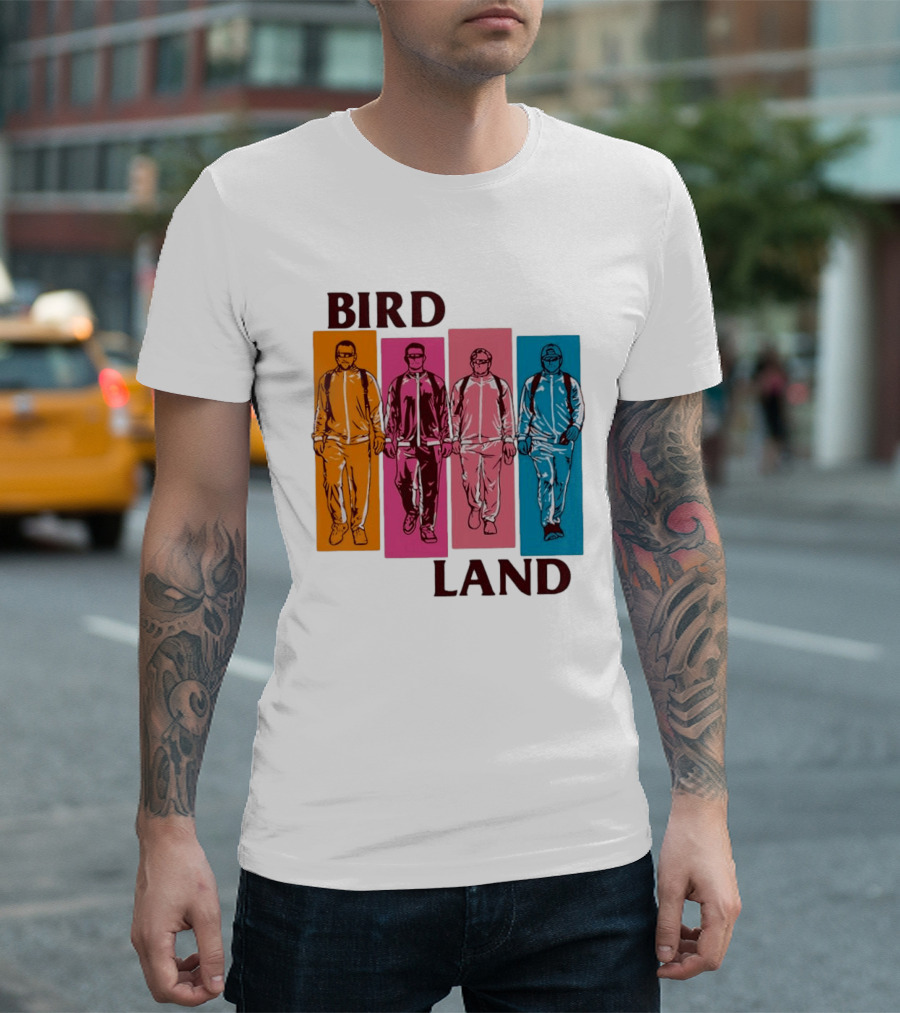 Baltimore Orioles Birdland Colorful Walking Figures T-Shirt