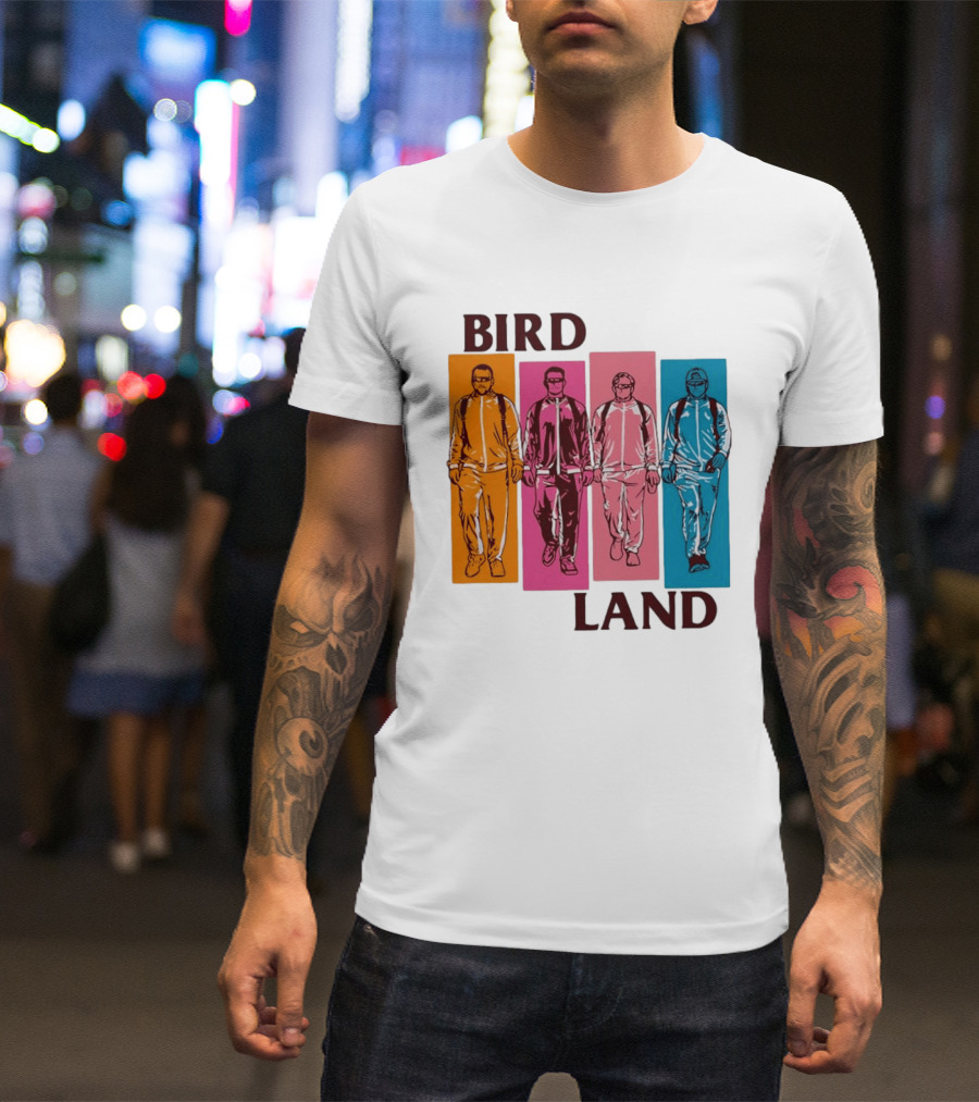 Baltimore Orioles Birdland Colorful Walking Figures T-Shirt