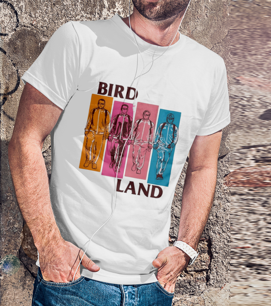 Baltimore Orioles Birdland Colorful Walking Figures T-Shirt