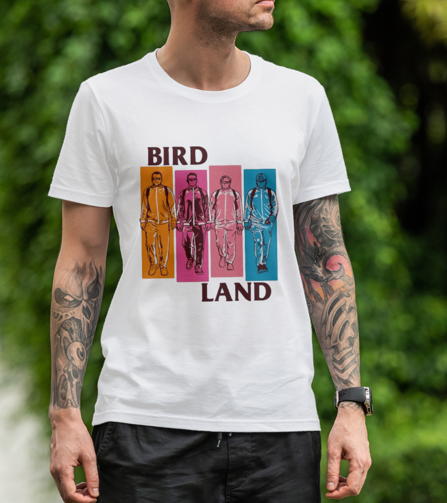 Baltimore Orioles Birdland Colorful Walking Figures T-Shirt