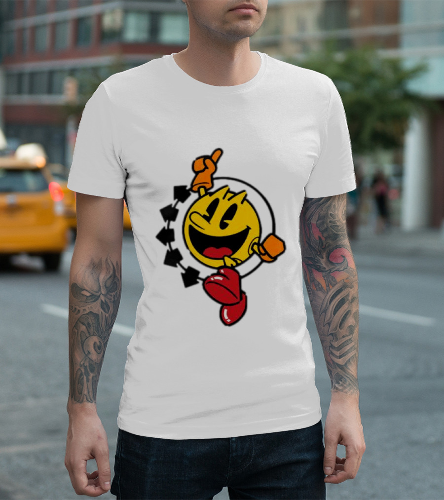 Pac Man X Blink 182 Smiley Collaboration T-Shirt