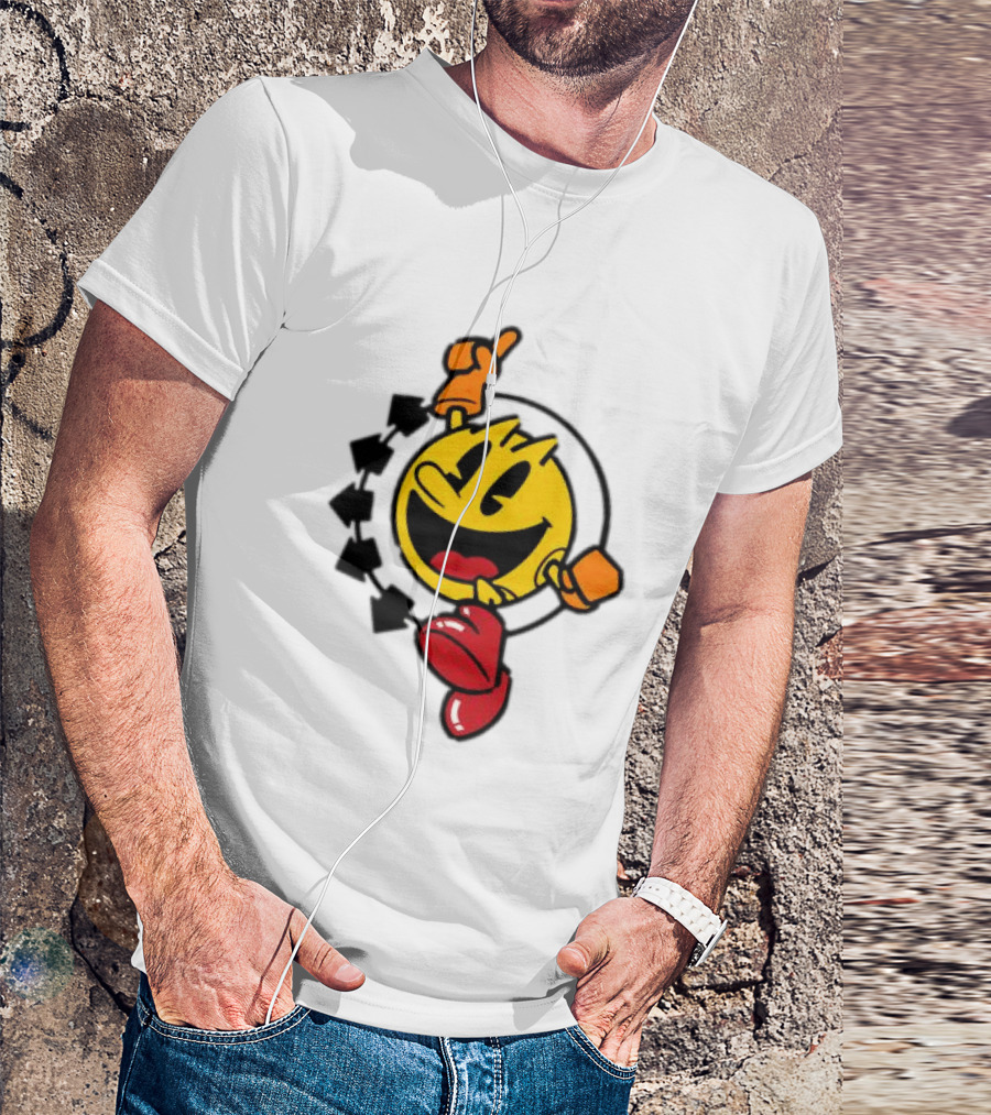 Pac Man X Blink 182 Smiley Collaboration T-Shirt