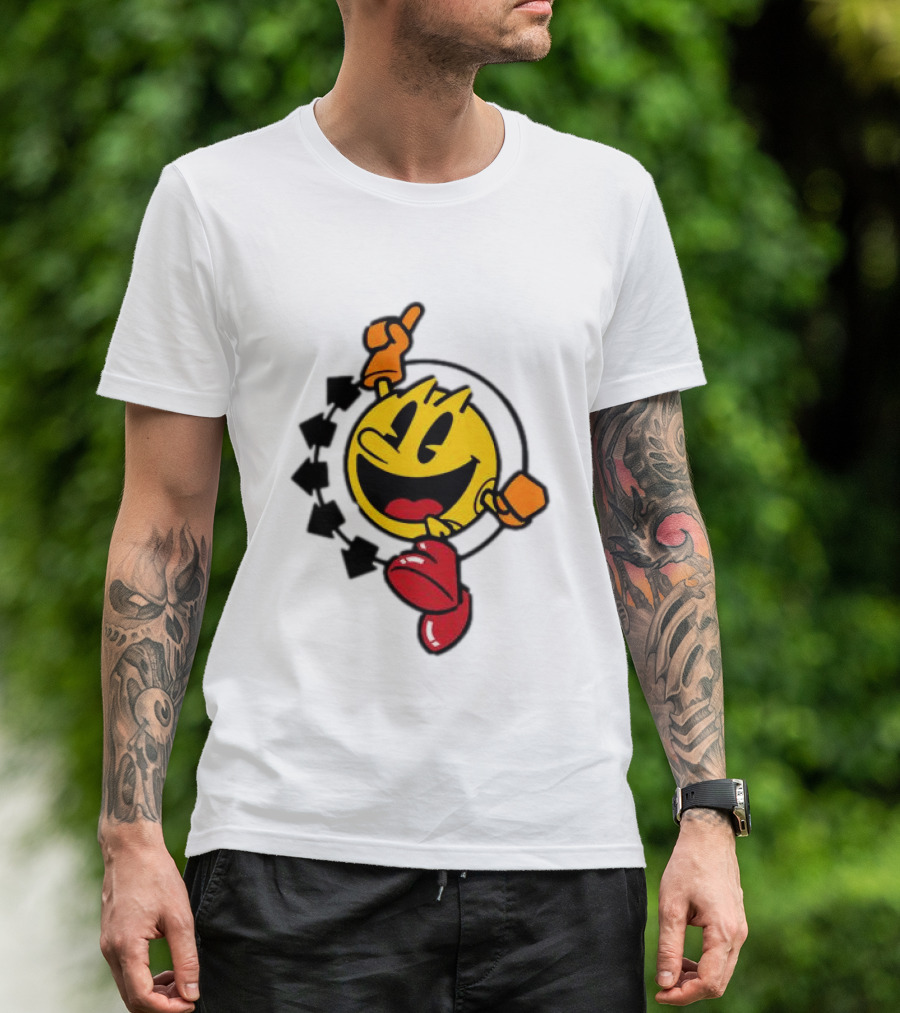 Pac Man X Blink 182 Smiley Collaboration T-Shirt