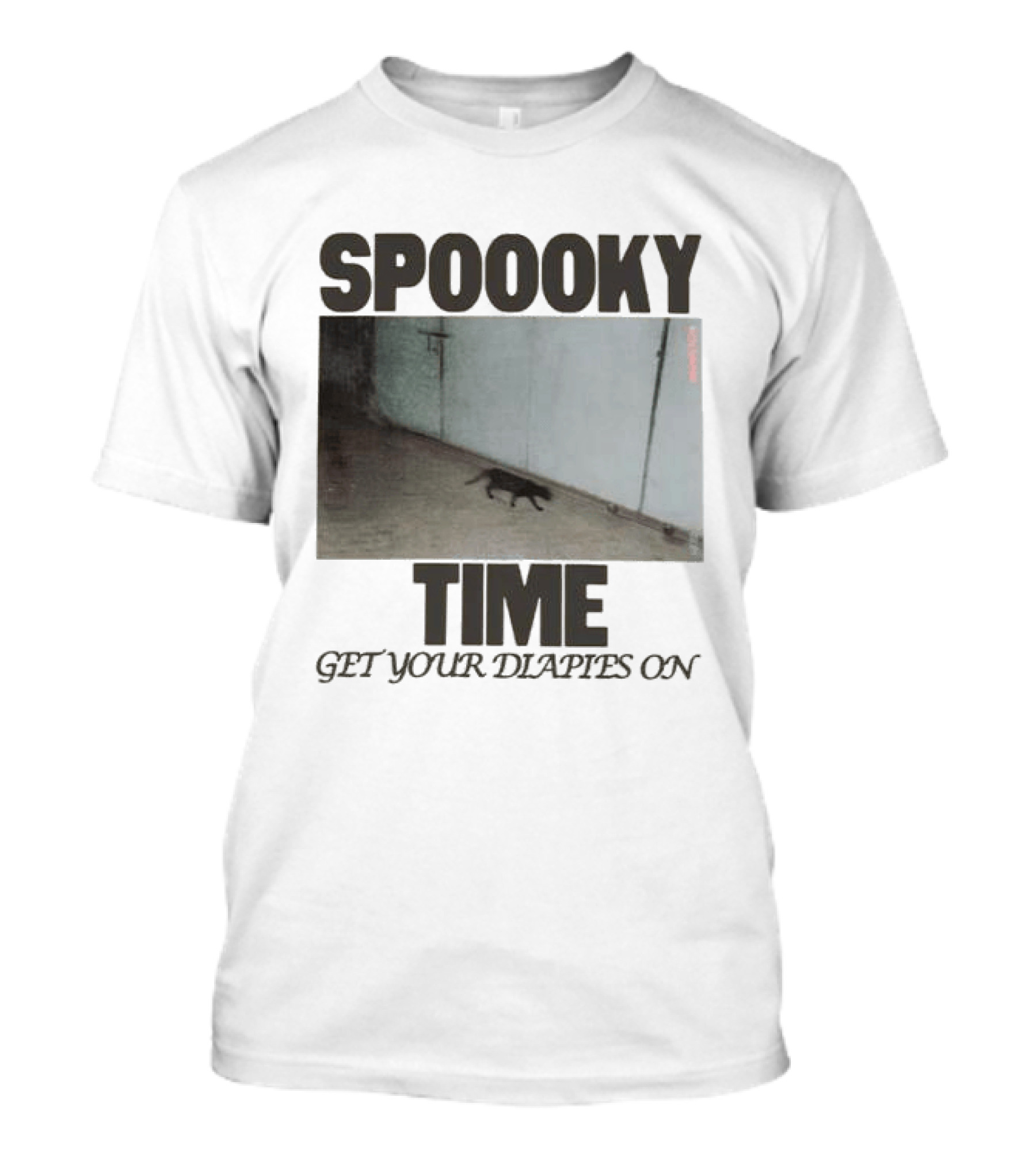 Spoooky Time Get Your Diapers On Caseoh Games Store Kitty CCTV T-Shirt