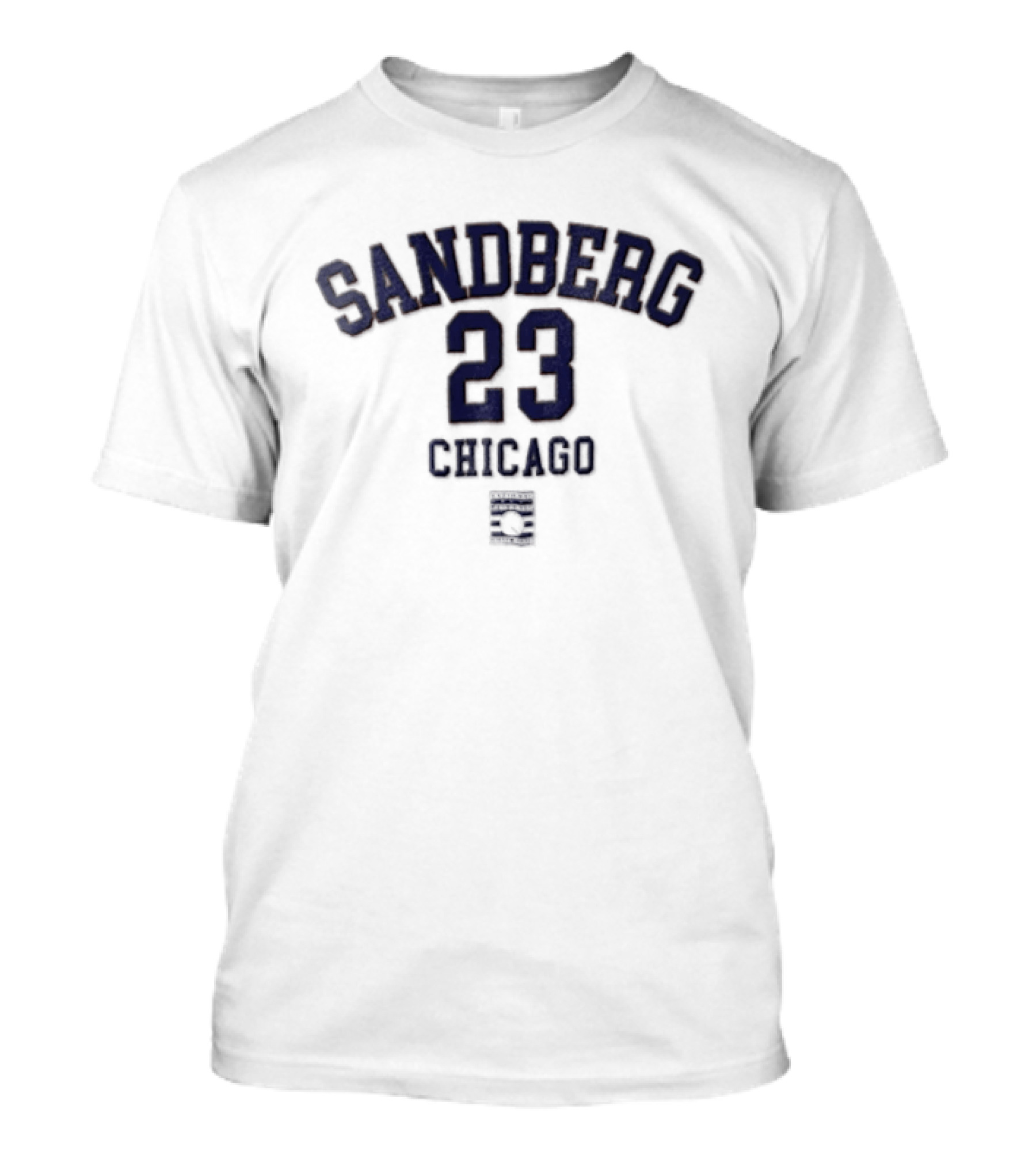 Chicago Cubs Sandberg 23 Jersey Vintage Style C Patch T-Shirt