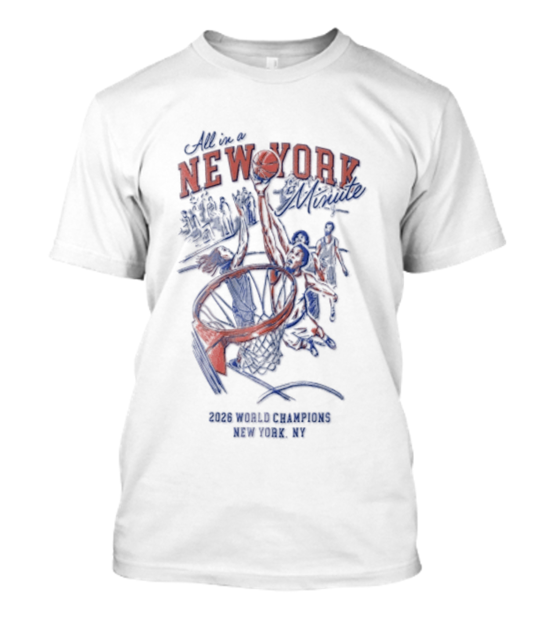 New York Knicks Slam Dunk Basketball Championships NYC 2026 T-Shirt