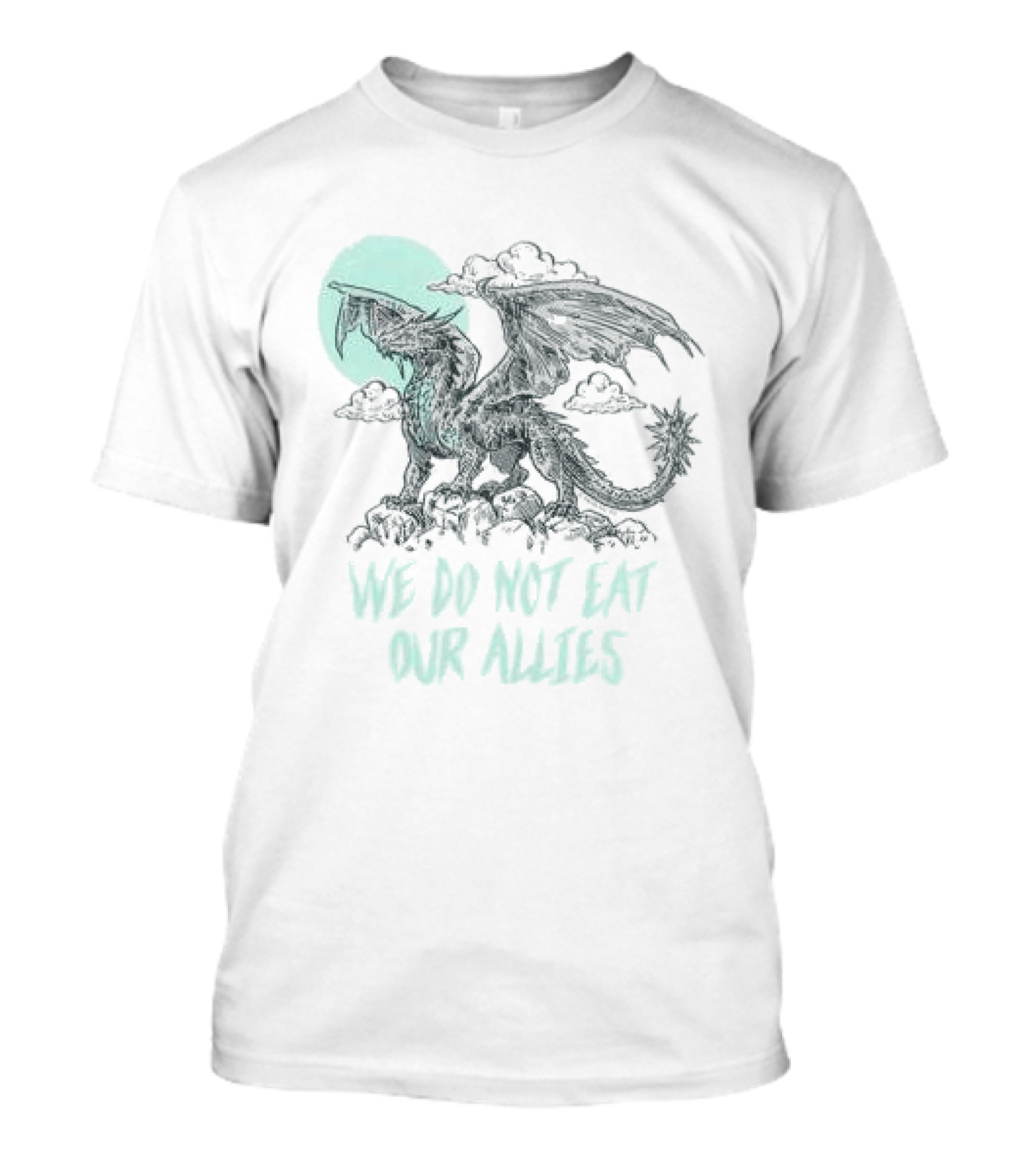 We Do Not Eat Our Allies Dragon Moon Out Of Store Fourth Wing T-Shirt