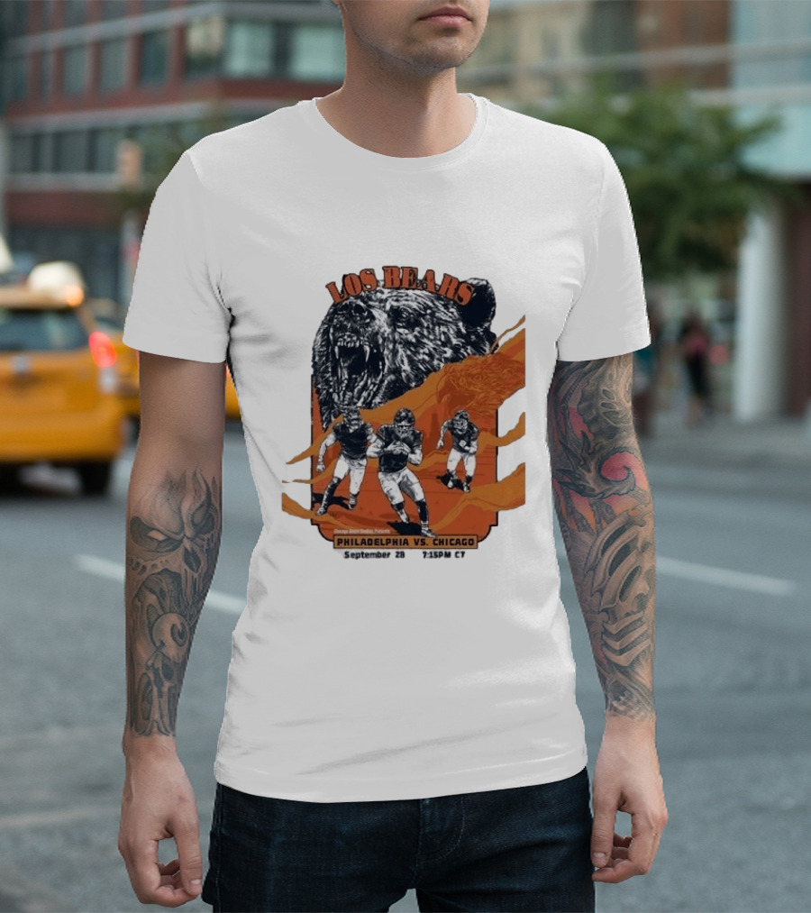 Philadelphia Eagles Vs Chicago Los Bears September 28 2026 Soldier Field Week 3 1:15 PM T-Shirt