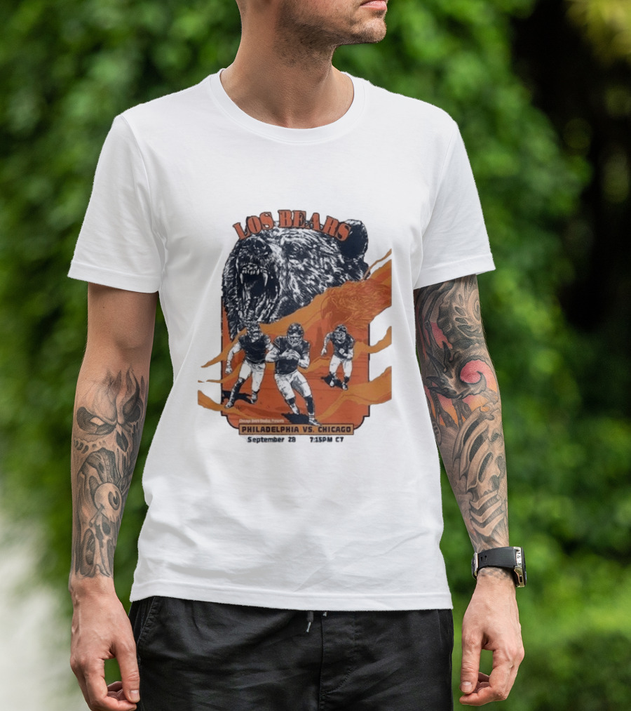 Philadelphia Eagles Vs Chicago Los Bears September 28 2026 Soldier Field Week 3 1:15 PM T-Shirt