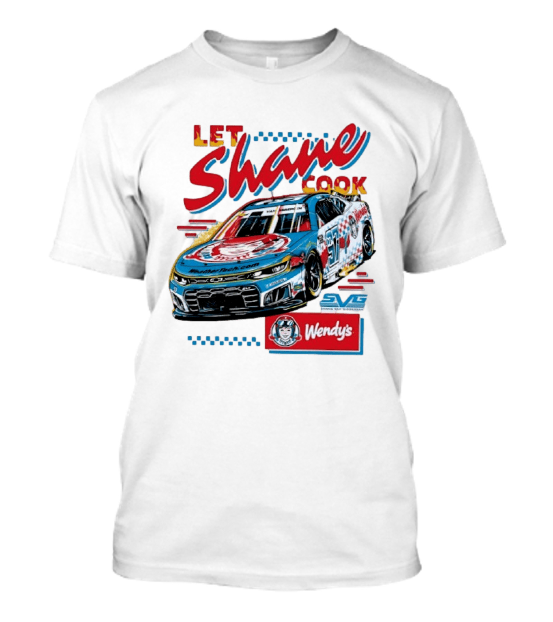 Let Shane Cook Shane Van Gisbergen Wendy's Race Car SVG T-Shirt