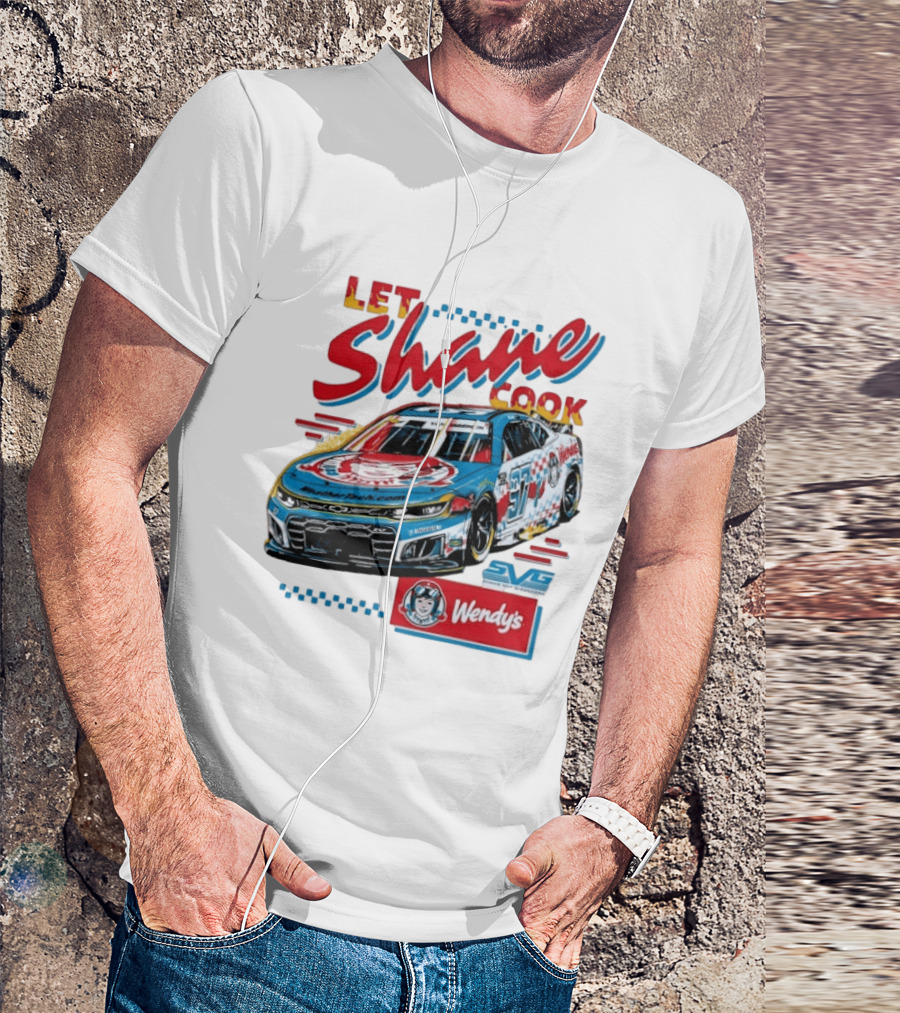 Let Shane Cook Shane Van Gisbergen Wendy's Race Car SVG T-Shirt