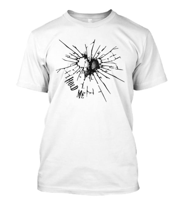 Edward Scissorhands Spider Web Shattered Glass Effect T-Shirt