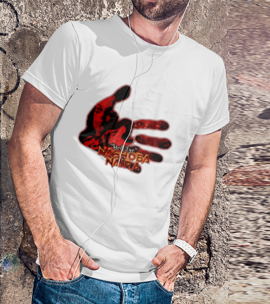 Red Handprint Wolf Eye Nashoba Naira T-Shirt